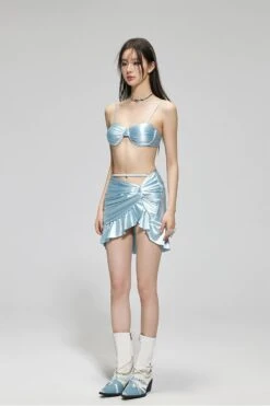 Satin Ruched Bikini Top With Wrap Skirt Set 26 Satin Ruched Bikini Top With Wrap Skirt Set -Modern Wear Shop 96ff7f9ea144a02882d3c1e2c2b0d8d6