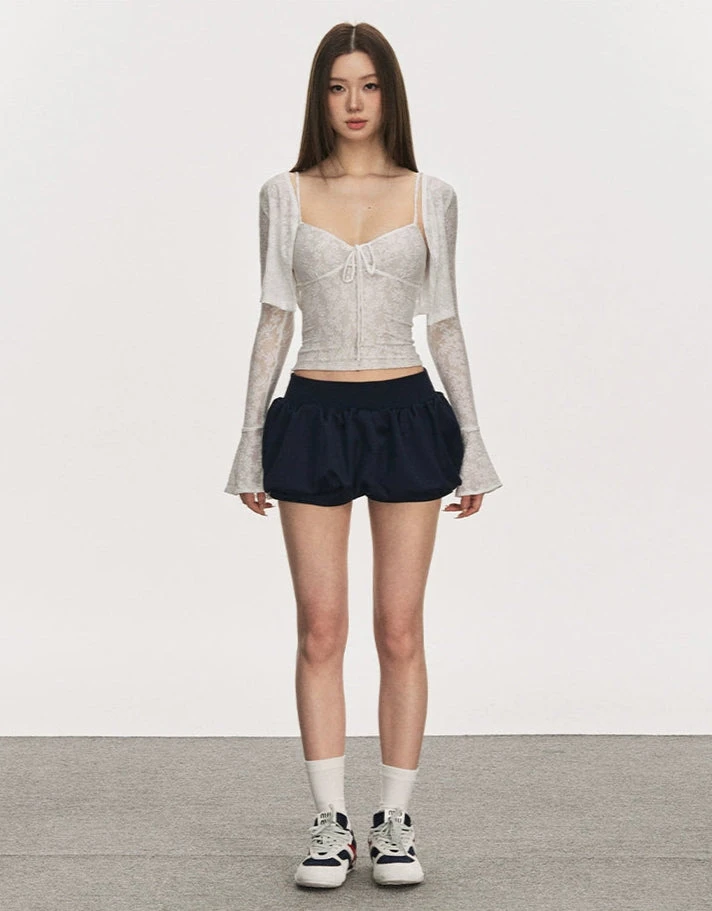 Floral Cami Top With Adjustable Strap And Flare Sleeve Crop Cardigan Two-Piece Set 8 Floral Cami Top With Adjustable Strap And Flare Sleeve Crop Cardigan Two-Piece Set - Image 8