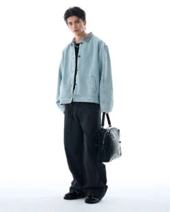 Contrast Corduroy Collar Denim Button Jacket 25 Contrast Corduroy Collar Denim Button Jacket -Modern Wear Shop 9860b09aeae57caa2e33340fe02a28ad