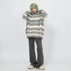 Oversized Pastel Striped Ribbed Hem Hoodie Sweater 18 Oversized Pastel Striped Ribbed Hem Hoodie Sweater -Modern Wear Shop 9896c28c1e659c7d1db7b98b48c6db41