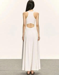 Sleeveless Racerback Maxi Dress With Cut-Out Back -Modern Wear Shop 9968b51114e295e6838b46de2db0f18d