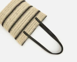 Woven Striped Tote With Leather Handles 17 Woven Striped Tote With Leather Handles -Modern Wear Shop 999c85f67f67c09d3eac718a0a942e92