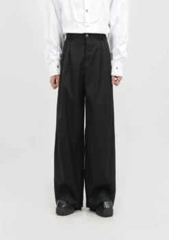 High-Waisted Wide Leg Pleated Lightweight Trousers -Modern Wear Shop 9a4f1d040ba729ae77e3539d5c3b14c3