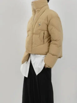 Asymmetric Puffer Jacket With Fireman Clasp Buckle -Modern Wear Shop 9ab2584a033c7d27d88765a7de397a56