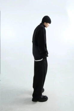 Oversized Half Zip Collar Knit Sweater -Modern Wear Shop 9b015ee18c2d31bf81cde38dbeefb969