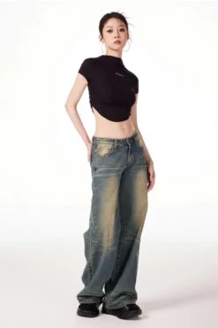 Sandblast Straight Fit Jeans -Modern Wear Shop 9b6cbaa3dd4c3458d1ccb3a2c130c4c4