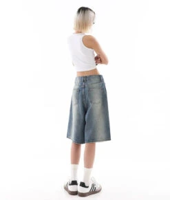 Denim Bermuda Wide-Leg Jean Shorts -Modern Wear Shop 9ba22075914056e812a7bfc67d9da9e3