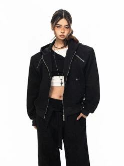 Zippered Hoodie And Jogger Lounge Set -Modern Wear Shop 9be84a7da419696cac790e841c2d00da