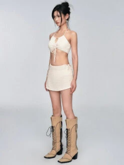 Textured Halter Bikini Top With Matching Sarong Set 12 Textured Halter Bikini Top With Matching Sarong Set -Modern Wear Shop 9c167889d0eb818dd57605c428f2af65