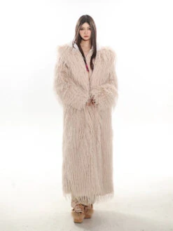 Faux Fur Longline Hooded Coat -Modern Wear Shop 9c6e998d99bd9e2a51d5741153938f56