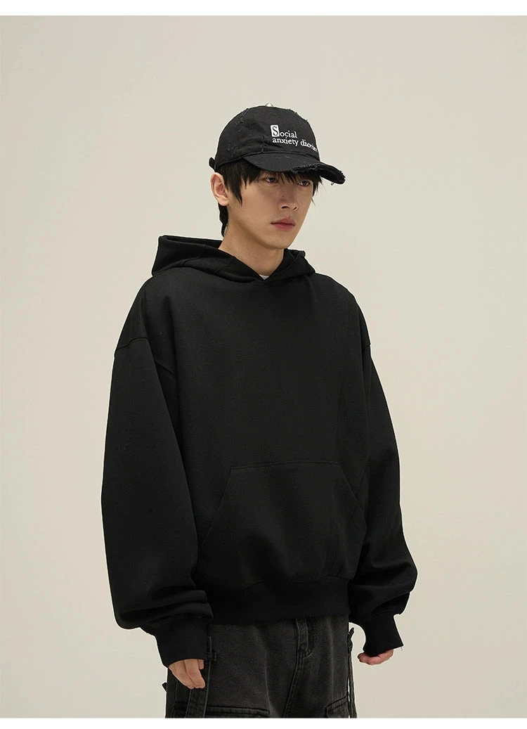Oversized Paneled Stitch Hoodie 9 Oversized Paneled Stitch Hoodie - Image 9