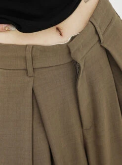 Wide Leg Criss-Cross Pleated Palazzo Trousers 27 Wide Leg Criss-Cross Pleated Palazzo Trousers -Modern Wear Shop 9d03276bbc3036c3a928873e7f3b40c8