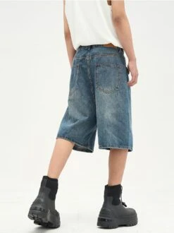 Faded Denim Shorts -Modern Wear Shop 9d4ab6d6b85683e6bde7a614ee58254d