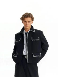 Boxy Cropped Blazer Jacket With Contrast Tweed Trim 18 Boxy Cropped Blazer Jacket With Contrast Tweed Trim -Modern Wear Shop 9e2844cb693ddae0d31901711ab1c863