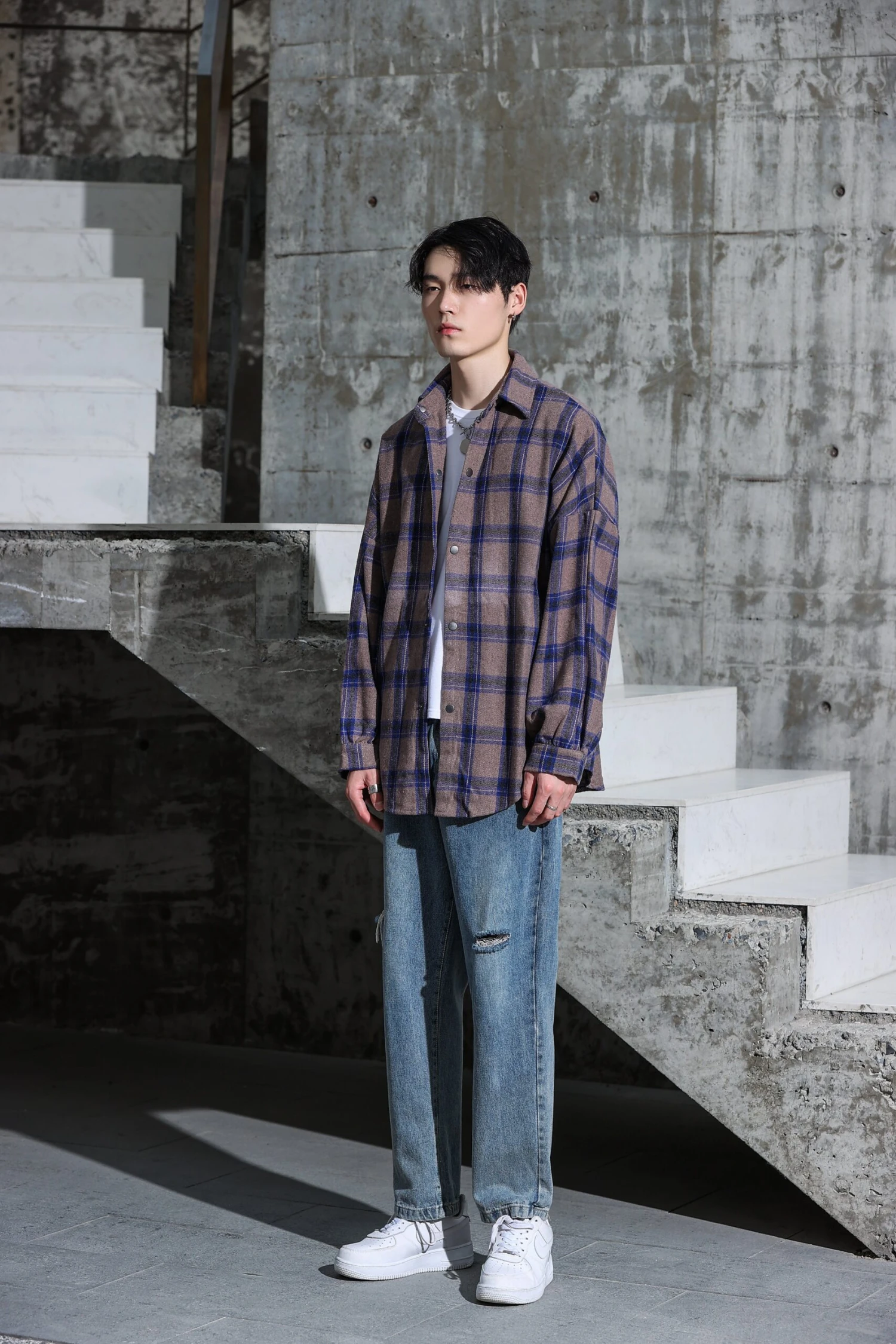 Checked Lightweight Flannel 10 Checked Lightweight Flannel - Image 10