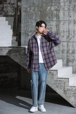Checked Lightweight Flannel 23 Checked Lightweight Flannel -Modern Wear Shop A80I3903