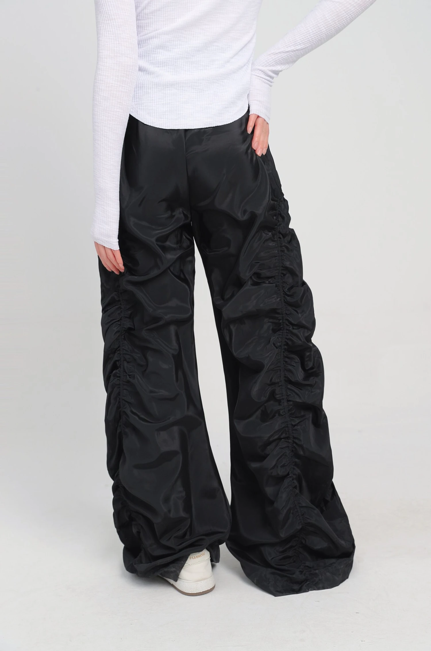 Ruched Drawstring Lightweight Pants 2 Ruched Drawstring Lightweight Pants - Image 2