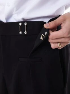 Adjustable Waist Pleated Pants -Modern Wear Shop Adjustable Waist Pleated Pants Nightcity Clothing 11