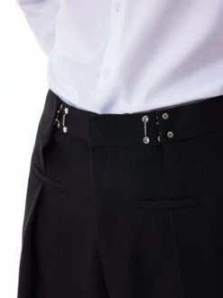 Adjustable Waist Pleated Pants -Modern Wear Shop Adjustable Waist Pleated Pants Nightcity Clothing 13