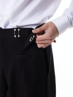 Adjustable Waist Pleated Pants -Modern Wear Shop Adjustable Waist Pleated Pants Nightcity Clothing 14