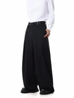 Adjustable Waist Pleated Pants -Modern Wear Shop Adjustable Waist Pleated Pants Nightcity Clothing 5