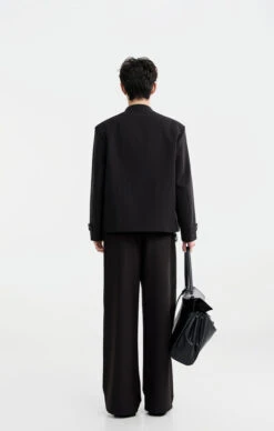 Slim Asymmetric Button-Detail Lapelless Blazer Jacket -Modern Wear Shop O1CN010f9MVr1VHDURReM51 897312627