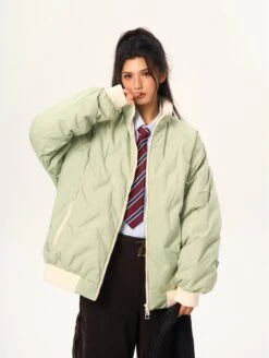 Contrast Trim Oversized Quilted Puffer Bomber Jacket -Modern Wear Shop O1CN011NqddG1kpJBeHP4P4 2211915704732