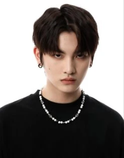 Bead And Faux Pearl Chain Necklace