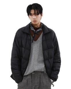 Puffer Quilted Jacket With Stand Collar And Double Zip Closure -Modern Wear Shop O1CN011p1pvS1VQpnH7pXQP 2434502648