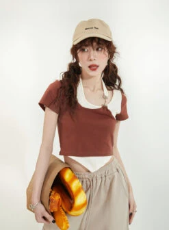 Mock Layered Halter Strap Asymmetric Hem Top -Modern Wear Shop O1CN012ZsfaB1uRcgi1hREZ 2215267036034