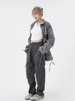 Detailed Stitching Lightweight Pants -Modern Wear Shop O1CN0135rWc81QJR6Ic6Kwk 3159571955