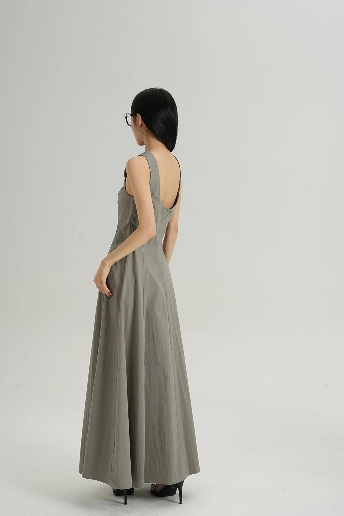 Sleeveless Square Neck Maxi Dress 11 Sleeveless Square Neck Maxi Dress - Image 11