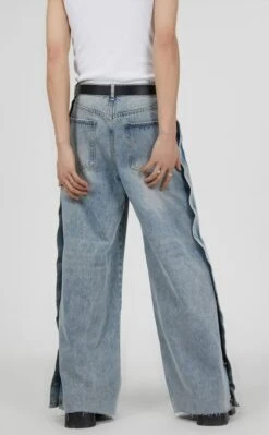 Vintage Washed Knee Ripped Wide-Leg Denim Jeans 12 Vintage Washed Knee Ripped Wide-Leg Denim Jeans -Modern Wear Shop O1CN013H6WU21MgYexluBo3 3037071464
