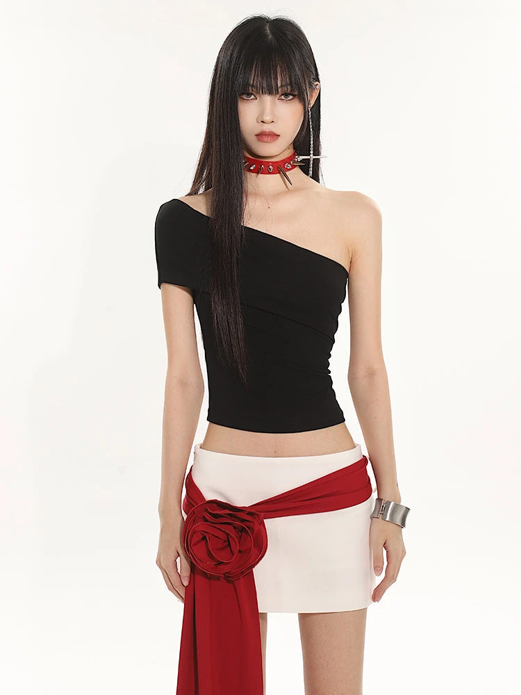 Off-Shoulder Sleeveless Tube Crop Top 8 Off-Shoulder Sleeveless Tube Crop Top - Image 8