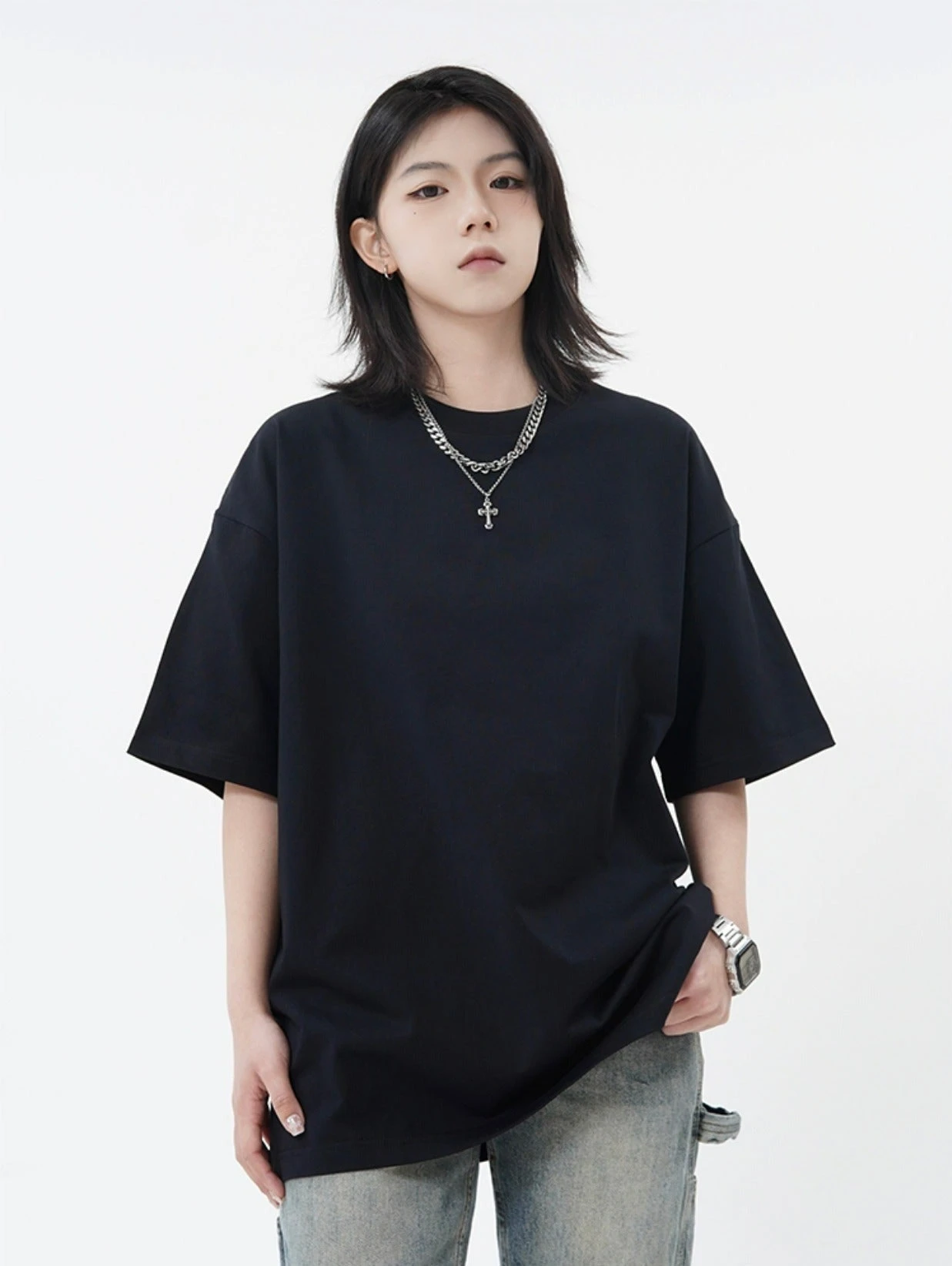 Oversized Plain T-Shirt 3 Oversized Plain T-Shirt - Image 3