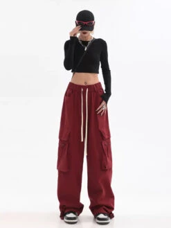 Wide Leg Double Side Pocket Pants -Modern Wear Shop O1CN014JmRNQ25G8WfrgwZH 2212422177498 jpg Q75 jpg