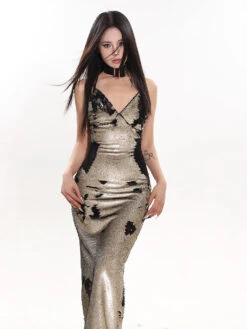 Link Chain Strap Side Slit Long Sequin Dress -Modern Wear Shop O1CN014hlMsK25KiZRZBrHB 1979797508