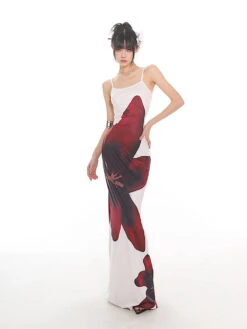 Maxi Floral Sheath Dress With Crisscross Back 31 Maxi Floral Sheath Dress With Crisscross Back -Modern Wear Shop O1CN014oTLF425KicTdnBSy 1979797508