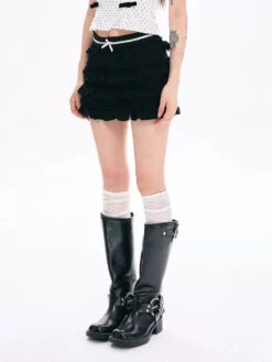 Layered Ruffle Mini Skirt With Bow Detail 10 Layered Ruffle Mini Skirt With Bow Detail -Modern Wear Shop O1CN015ZyUFl1khWOVqReNB 4231704715 jpg Q75 jpg