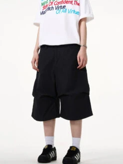 Wide-Leg Utility Knee-Length Capri Shorts -Modern Wear Shop O1CN015spU8E1Qxk78aW2k6 4008732043