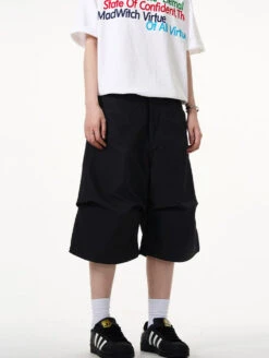 Wide-Leg Utility Knee-Length Capri Shorts -Modern Wear Shop O1CN015spU8E1Qxk78aW2k6 4008732043 1