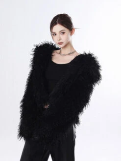 Shaggy Faux Fur Open Front Coat -Modern Wear Shop O1CN015z7miS1R0wpWXlbZT 846992050