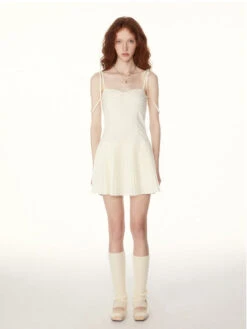 Ruched Pleated Mini Dress With String Straps -Modern Wear Shop O1CN016wTXCi1S7BomAeooF 2215093962199
