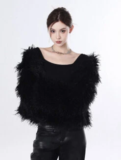Shaggy Faux Fur Open Front Coat -Modern Wear Shop O1CN0177isPh1R0wpZCkYHS 846992050