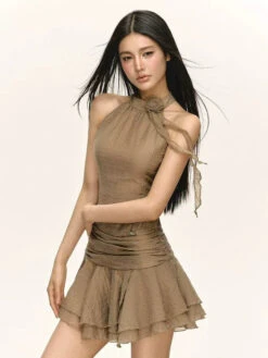 Halter Neck Textured Mini Dress With Rosette Detail 10 Halter Neck Textured Mini Dress With Rosette Detail -Modern Wear Shop O1CN017SeKfq1NvVQgJTqwN 4611686018427386768 0 tbbala jpg 960x960 jpg