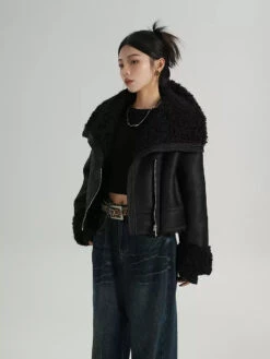 Faux Leather Shearling Lined Oversized Biker Jacket -Modern Wear Shop O1CN017lWmDm1t4RCJtwYV6 722875848 jpg q50 jpg