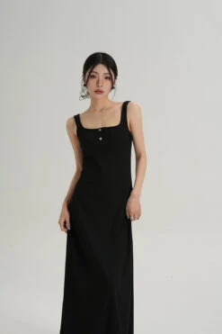 Sleeveless Square Neck Maxi Dress With Button Detail 18 Sleeveless Square Neck Maxi Dress With Button Detail -Modern Wear Shop O1CN017vfrbV1t4REIlA5Ov 722875848