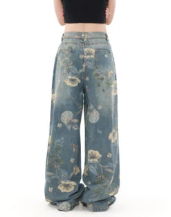 Wide Leg Floral Print Denim Pants 10 Wide Leg Floral Print Denim Pants -Modern Wear Shop O1CN017xgayS1VQpkRiUhID 2434502648