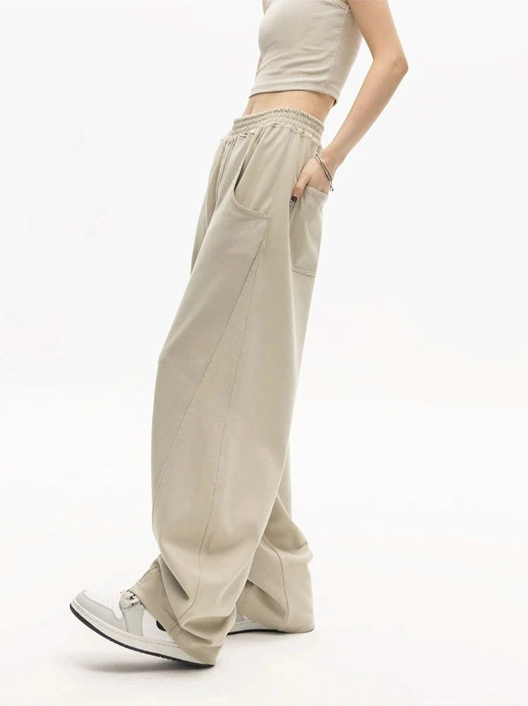 High-Waisted Wide-Leg Paneled Joggers 2 High-Waisted Wide-Leg Paneled Joggers - Image 2