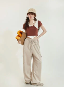 Mock Layered Halter Strap Asymmetric Hem Top -Modern Wear Shop O1CN0192UCRe1uRcgk5Sxgy 2215267036034